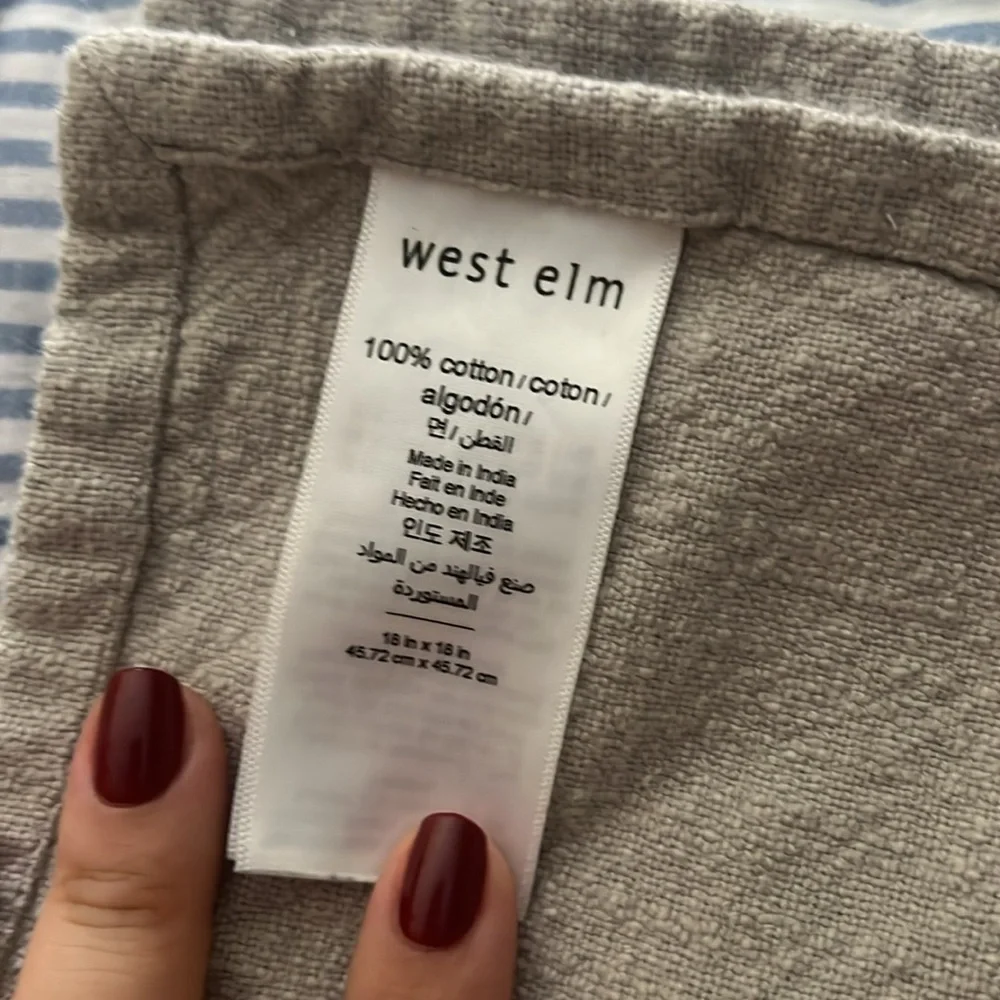 West Elm Slub Cotton 20